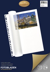 Fotobladen Multo 23r. + dekvel wit pk/20