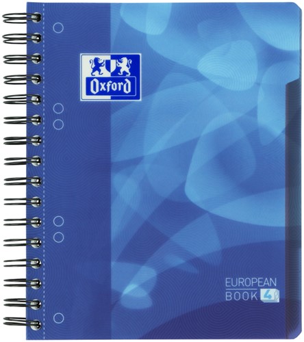 Notitieboek Oxford project A5+ 6R lijn 120vel blauw