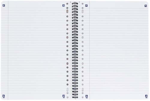 Collegeblok Oxford A4 23R lijn 80vel zwart-2