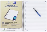 Collegeblok Oxford A4 23R lijn 80vel zwart-2