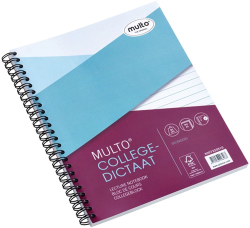 Collegeblok Multo 17r. lijn 80gr. 80vel