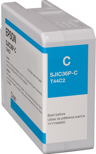 Inktcartridge Epson ColorWorks CW-C6000/C6500 series SJIC36P(C) cyaan