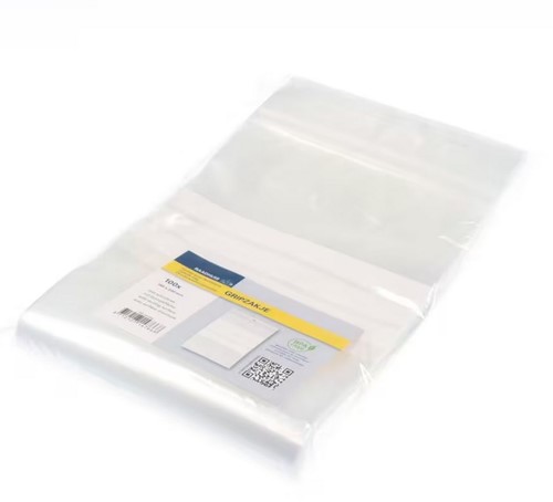 Gripzak 160x230mm met schrijfvlak pk/100-2