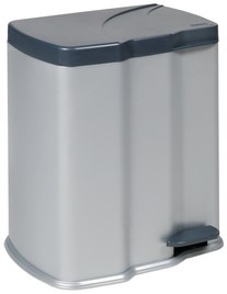Afvalbak Keeeper Gunnar 7+15L grijs/antraciet