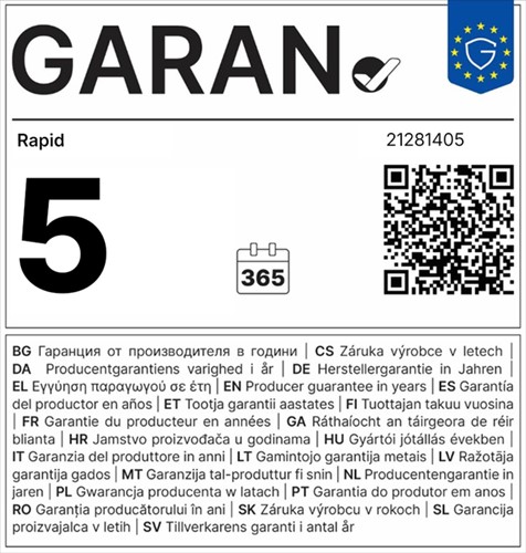 Nietmachine blok Rapid HD70 zilver/oranje-2