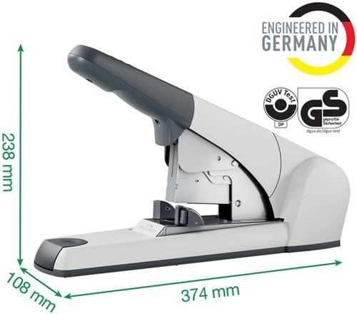 Nietmachine Leitz 5553 flat clinch 120vel zilver-2