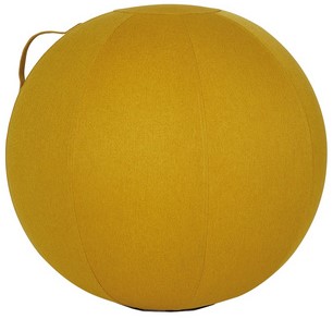 Zitbal MHBALL 65cm geel incl. pomp