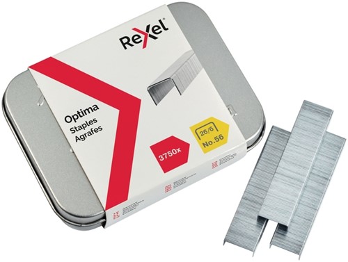 Nietjes 26/6 Rexel Optima NR56 gegalv ds/3750-2