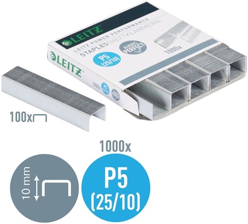 Nietjes 25/10 Leitz verzinkt ds/1000-3