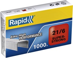 Nietjes 21/6 Rapid gegalvaniseerd super strong ds/1000