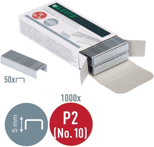 Nietjes nr.10 Leitz verzinkt ds/1000-3