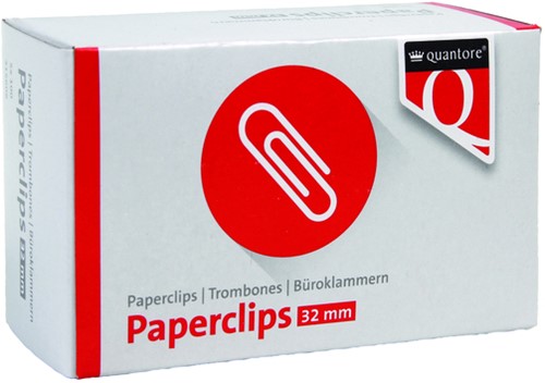 Paperclips 32mm Quantore ds/100
