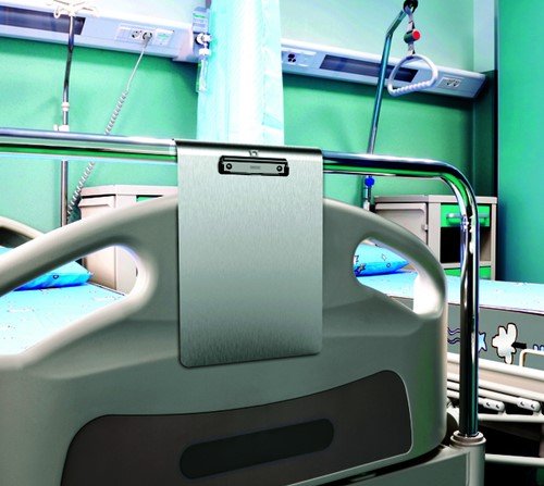 Klembord Maul medic A4 staand met RVS klem aluminium-3