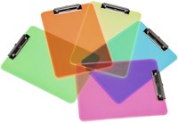 Klembord MAUL A4 staand transparant neon blauw-5