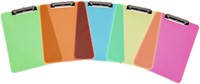 Klembord MAUL A4 staand transparant neon blauw-4