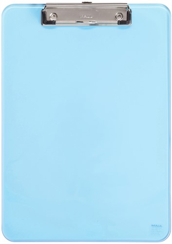 Klembord MAUL A4 staand transparant neon blauw