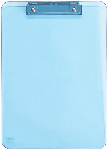 Klembord MAUL A4 staand transparant neon blauw-2