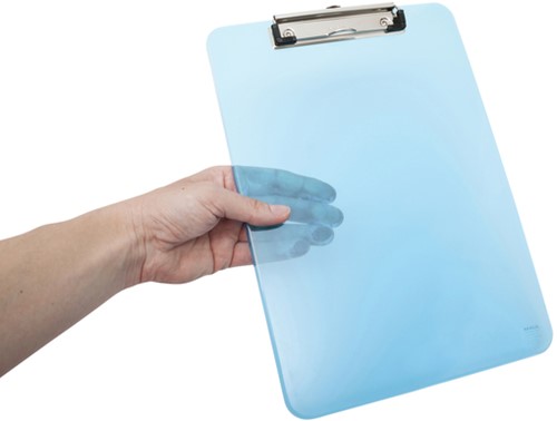 Klembord MAUL A4 staand transparant neon blauw-3