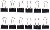 Papierklem Maul 213 Foldback 16mm capaciteit 5mm zwart ds/12-3