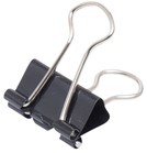Papierklem Maul 213 Foldback 19mm capaciteit 7mm zwart ds/12-2