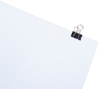 Papierklem Maul 213 Foldback 19mm capaciteit 7mm zwart ds/12-1