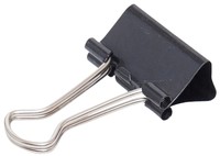 Papierklem Maul 213 Foldback 25mm capaciteit 9mm zwart ds/12