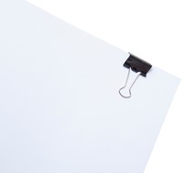 Papierklem Maul 213 Foldback 25mm capaciteit 9mm zwart ds/12-3