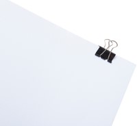 Papierklem Maul 213 Foldback 25mm capaciteit 9mm zwart ds/12-1