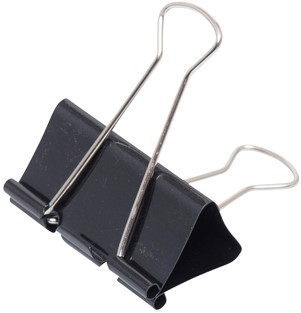 Papierklem Maul 213 Foldback 51mm capaciteit 20mm zwart ds/12-2