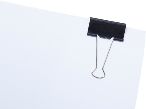Papierklem Maul 213 Foldback 51mm capaciteit 20mm zwart ds/12-3