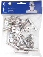 Papierklem Maul bulldog 50mm capaciteit 20mm pak/10-6