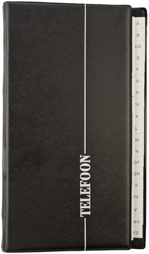 Telefoonalbum Kangaro K-6200 4 rings A-Z zwart