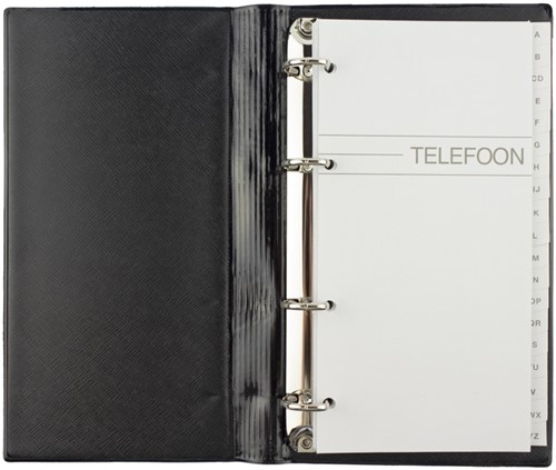 Telefoonalbum Kangaro K-6200 4 rings A-Z zwart-2