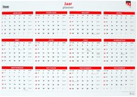 Jaarplankalender 2026 Quantore 48x68cm