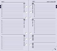 Organizer Kalpa Personal inclusief agenda 2025/26 7dagen/2pagina's bloemenzee blauw-4