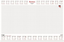 Bureau-onderlegblok 2026 Quantore ruit 56,5X36CM wit