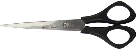 Schaar rvs zwart handvat 160mm Quantore