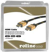 Kabel HDMI gold high speed + ethernet male/male  5 meter zwart-3