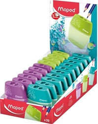 Puntenslijper Maped Shaker 2-gaats ass.