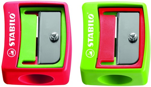 Puntenslijper STABILO Woody 4548/12 assorti display/12-2