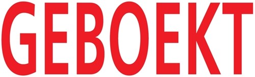 Stempel Colop 20 tekst: GEBOEKT zelfinktend rood-2