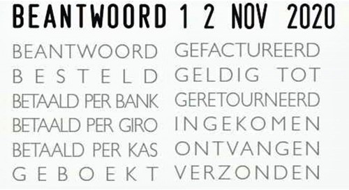 Stempel datum/woord Colop 04000-2