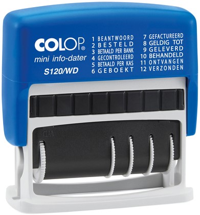 Stempel datum/woord S120/WD zelfinktend