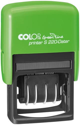 Stempel datum 4mm S220 green line