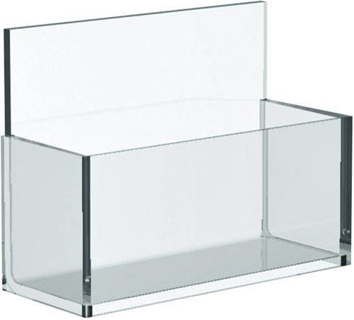Visitekaartenbak Europel glashelder acryl 	-2
