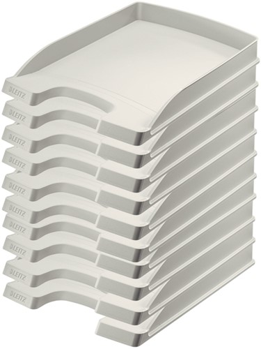 Brievenbakje Leitz plus Slim A4 5237 grijs-2