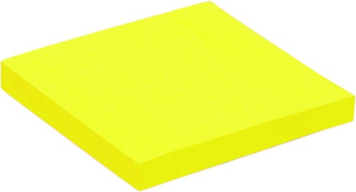 Post-it memoblokje  76x 76mm Quantore neon geel