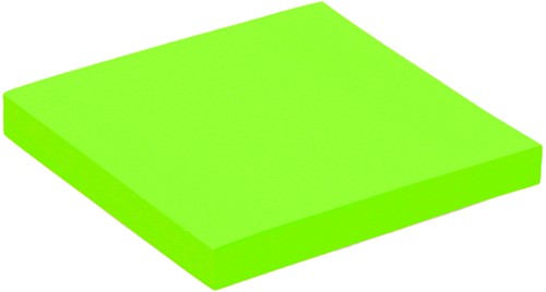 Post-it memoblokje  76x 76mm Quantore neon groen