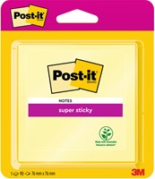 Post-it memoblokje  76x 76mm 6920-SSY Super Sticky 90vel geel-2