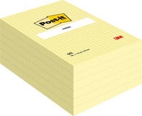 Post-it memoblokje 102x152mm 662YEL geel ruit